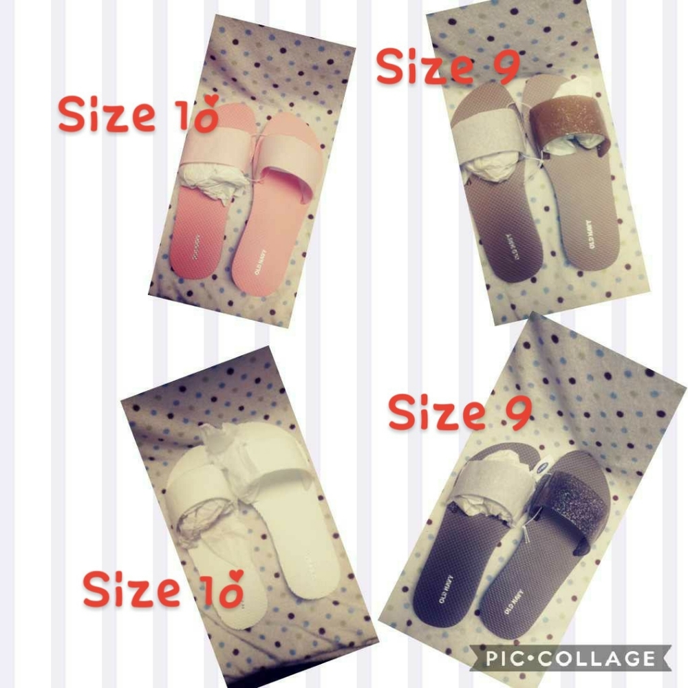 4 pairs Old Navy slides